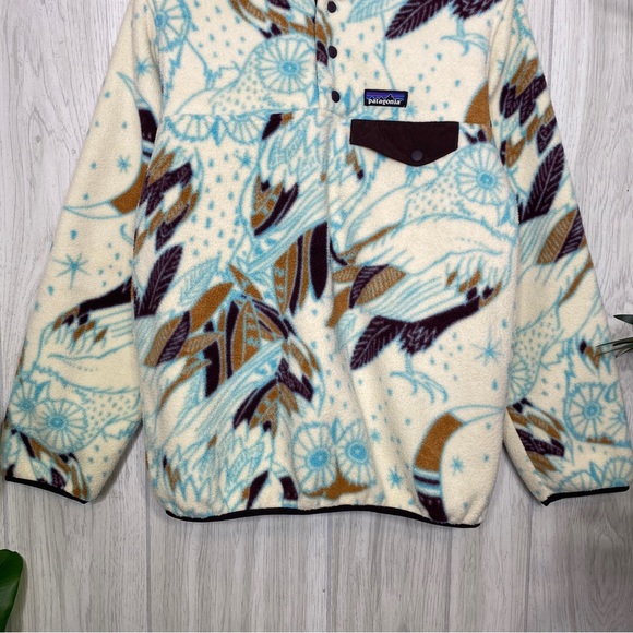Patagonia Synchilla Snap-T Fleece Sweater Harvest Moon Owl size XS Extra Small - Picture 4 of 15